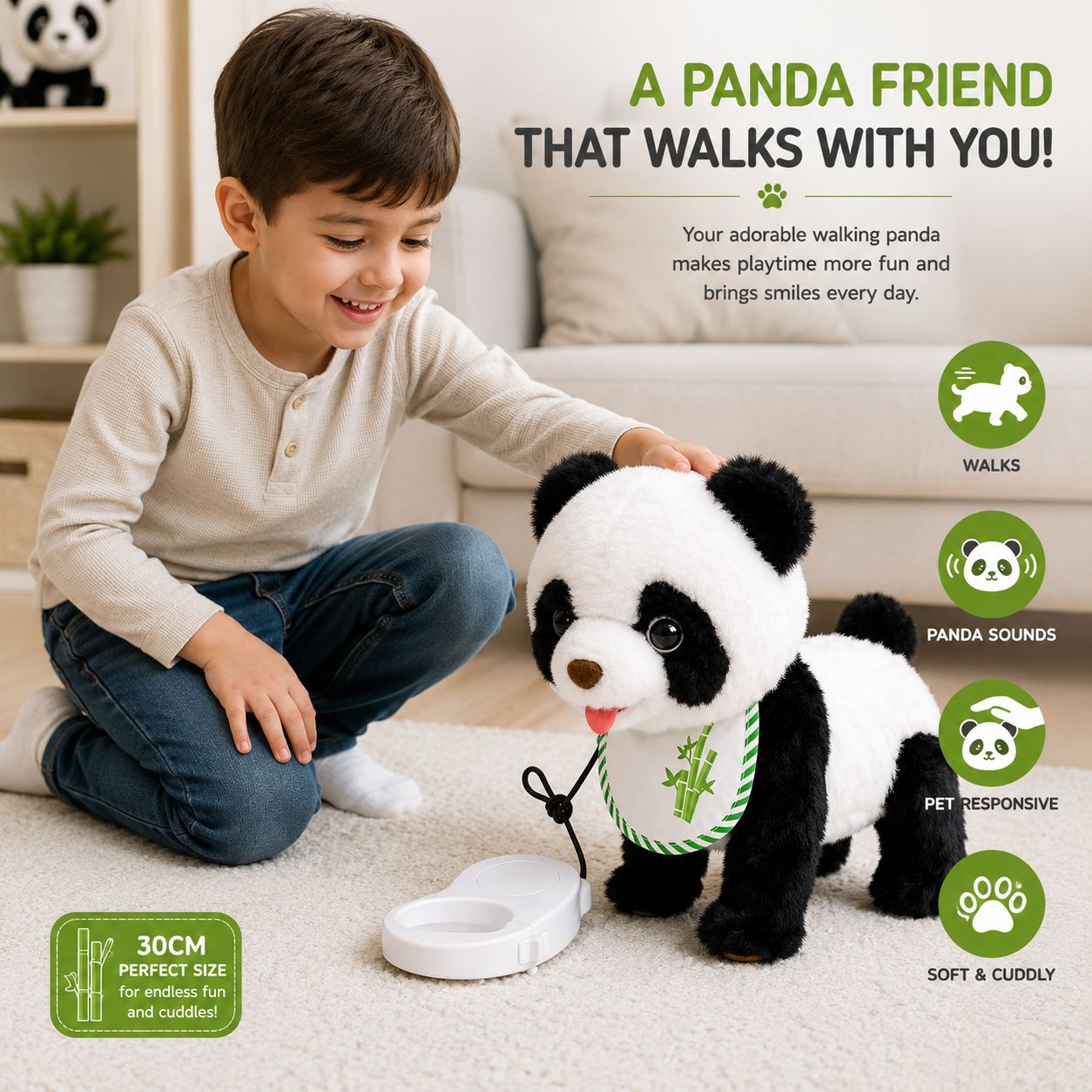 Walking Panda Plush Toy