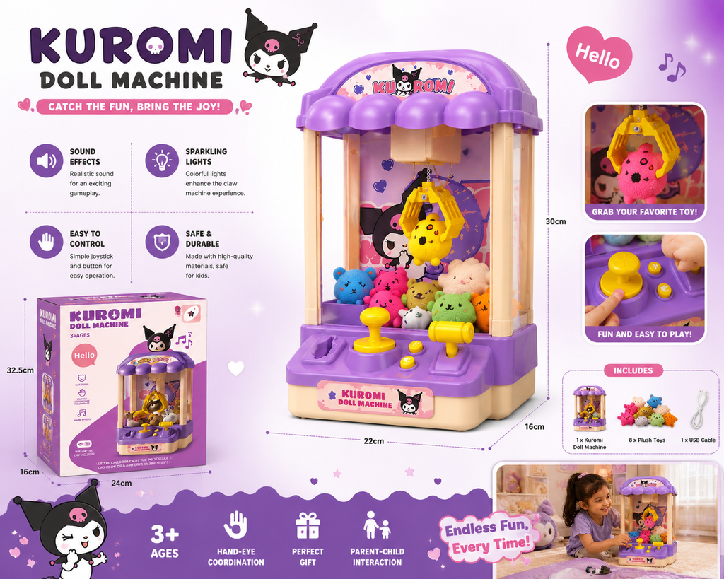 Kuromi Doll House Claw Machine