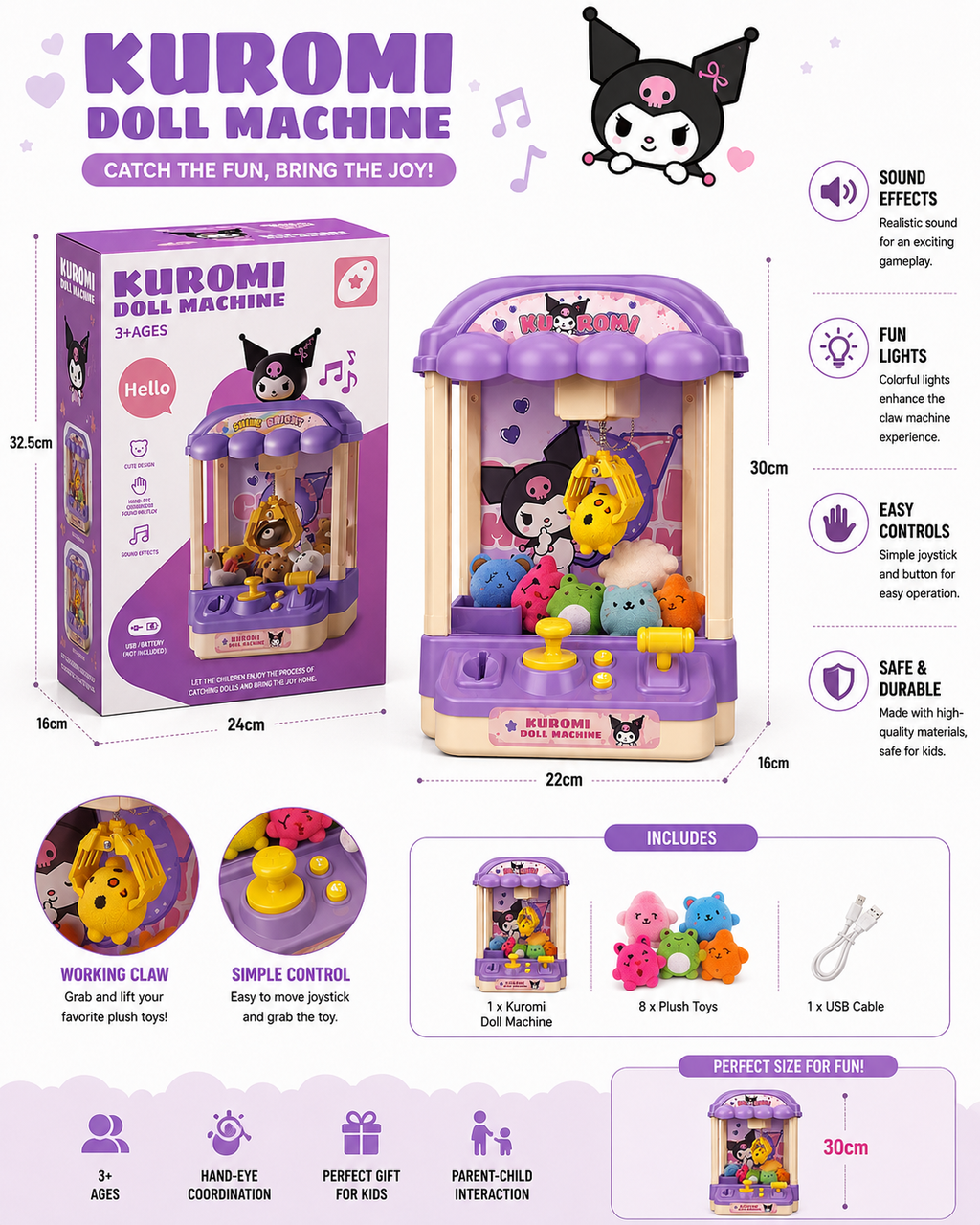 Kuromi Doll House Claw Machine