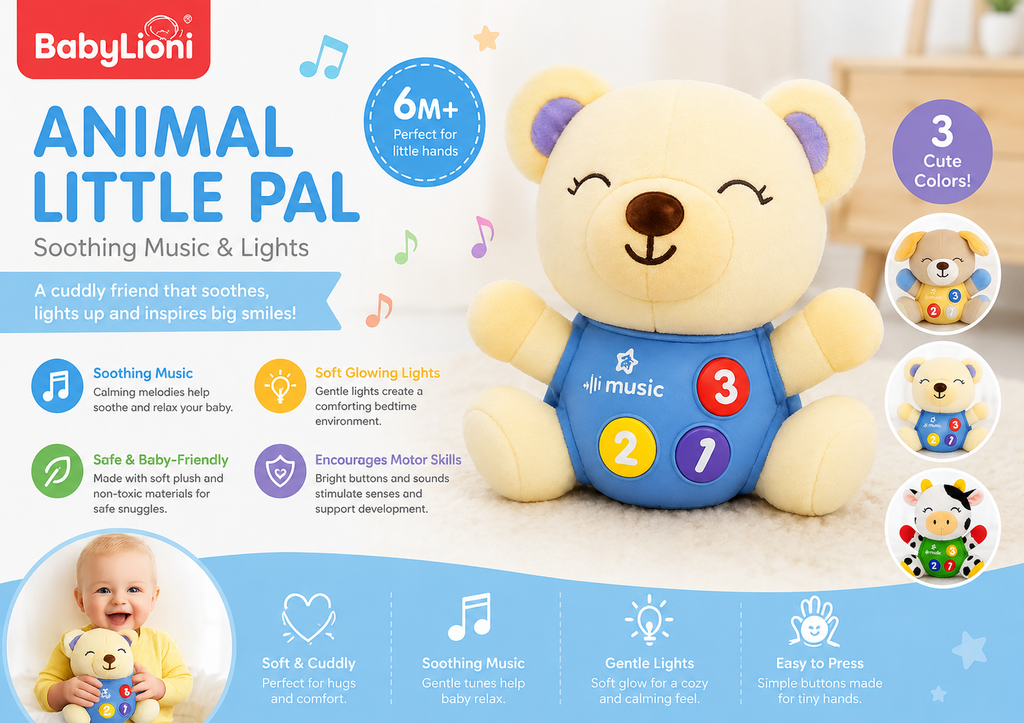 Animal Little Pal – Musical Soft Toy for Babies