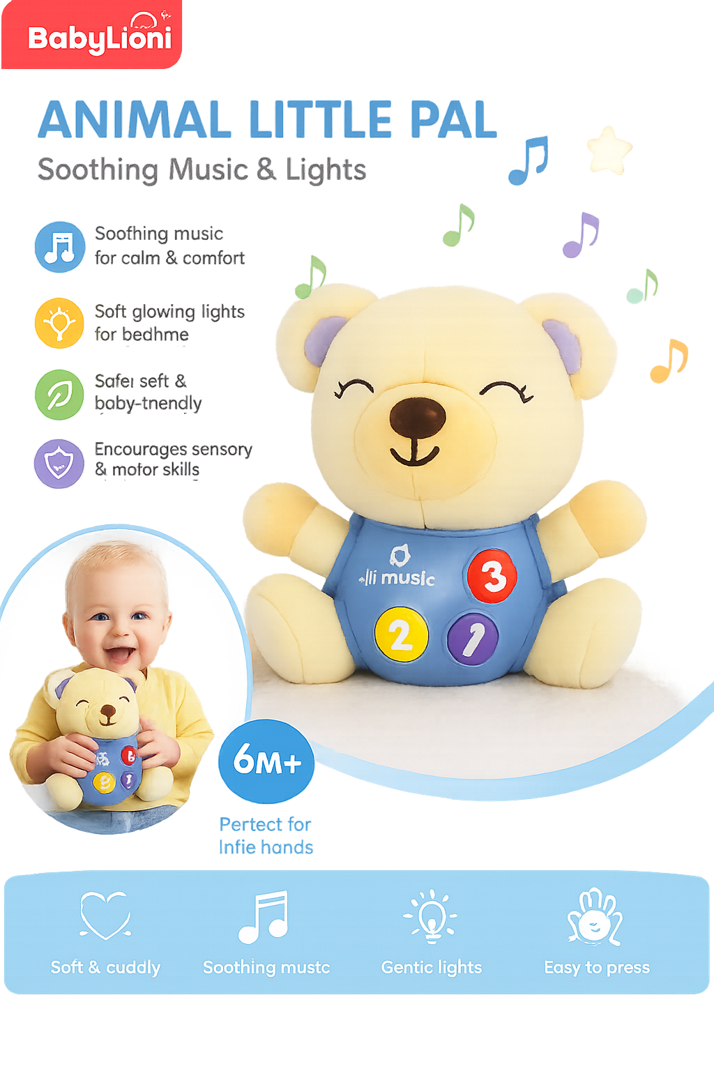 Animal Little Pal – Musical Soft Toy for Babies