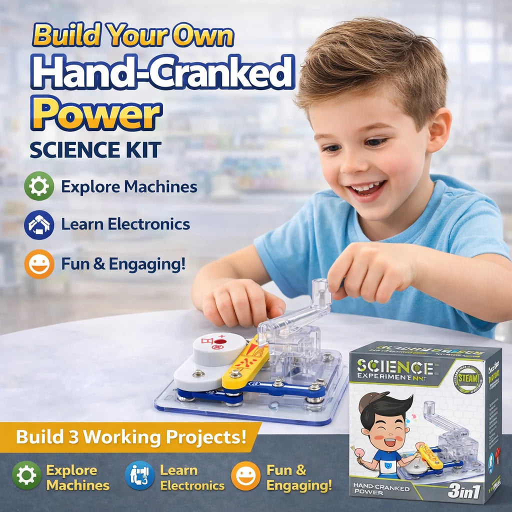3-in-1 Hand-Cranked Power Science Kit