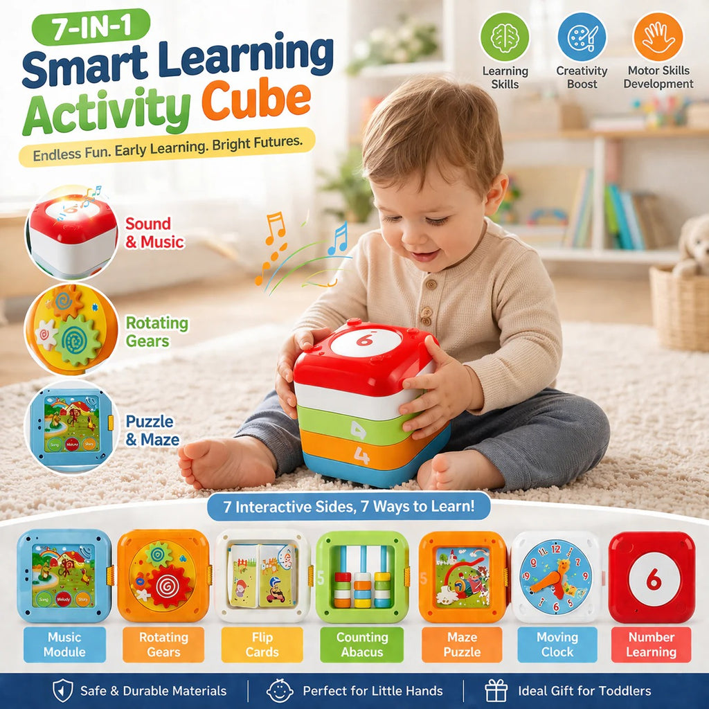 7-in-1 multifunctional Smart Learning Activity Cube