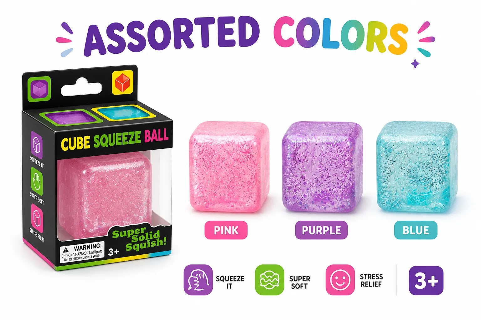 Needoh Nice Cube – squishy sensory fidget toy