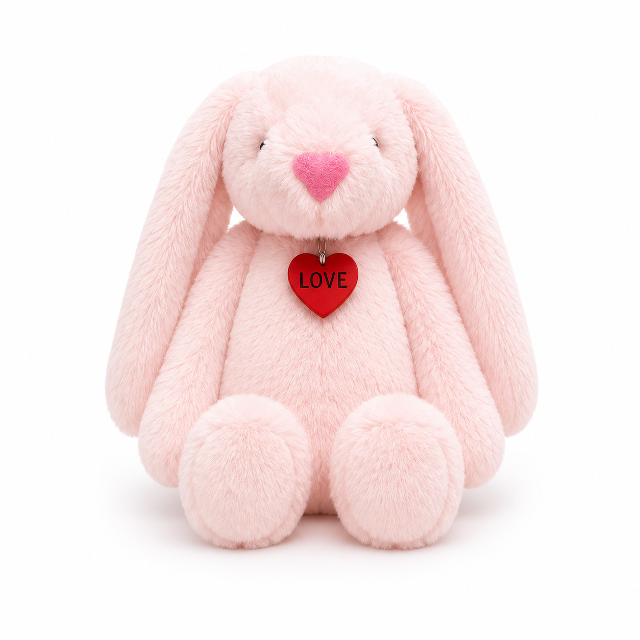 Bunny Plush Toy with Love Heart Pendant