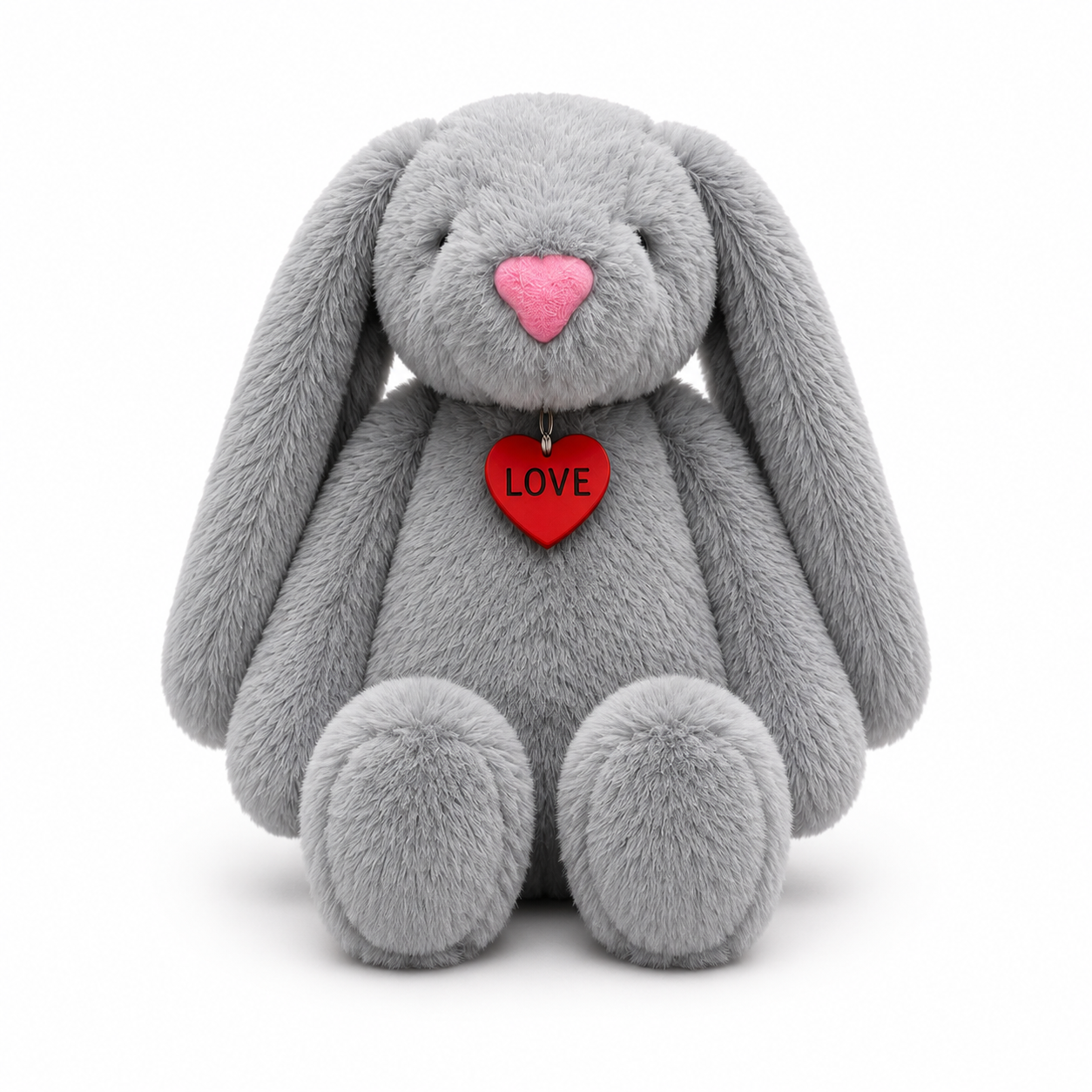 Bunny Plush Toy with Love Heart Pendant