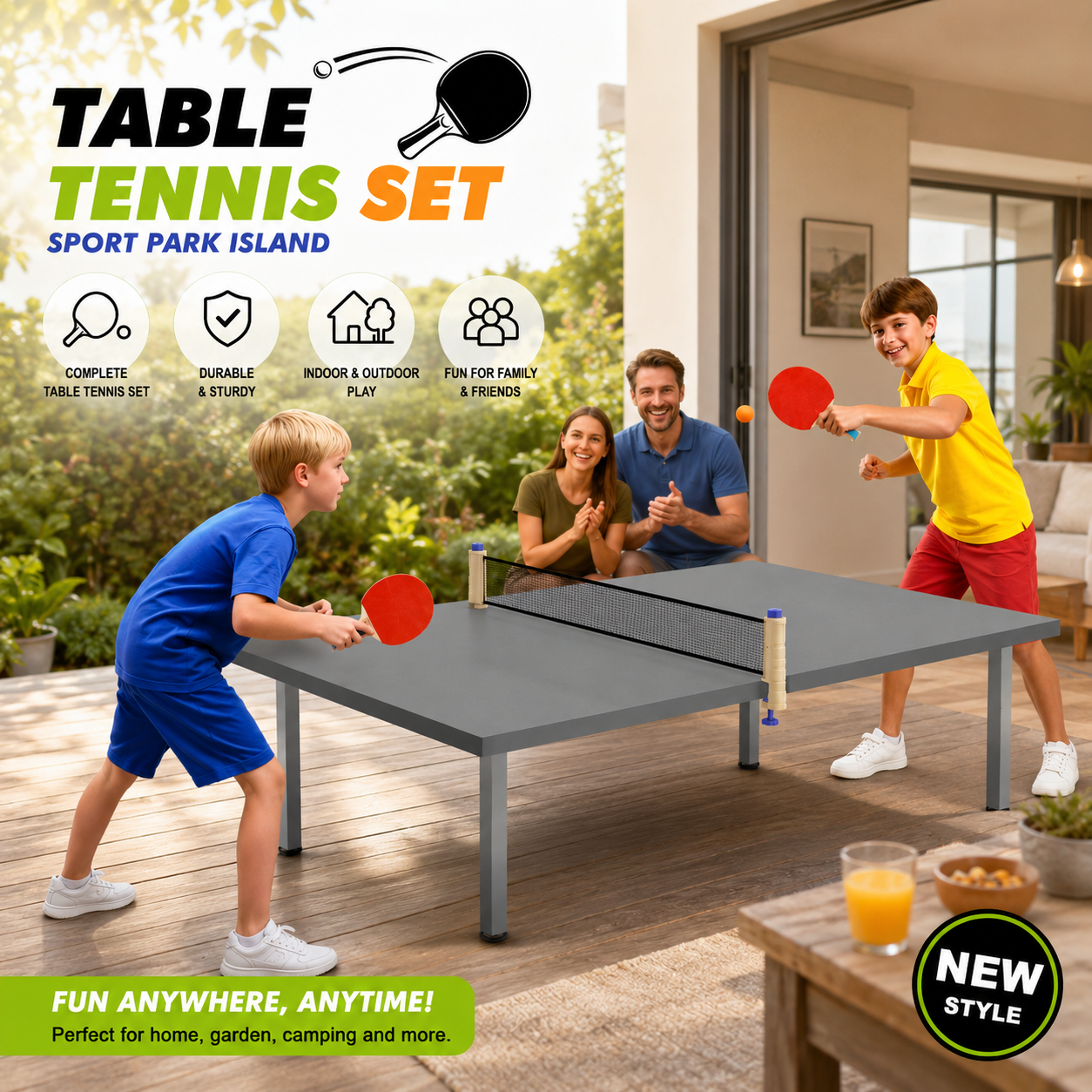 Sport Park Island Table Tennis Set