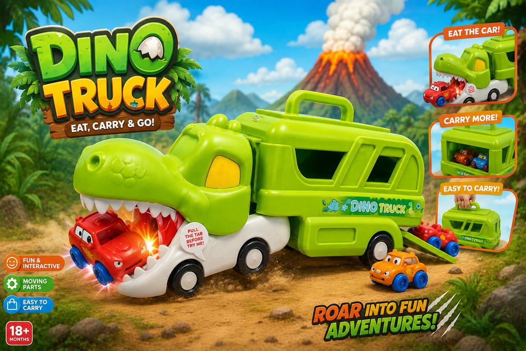 Dino Truck Toy Set – Fun, Adventure & Learning in One