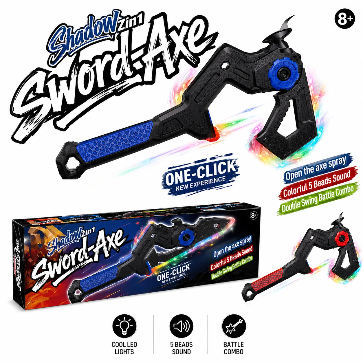 2-in-1 Shadow Sword-Axe Toy for kids