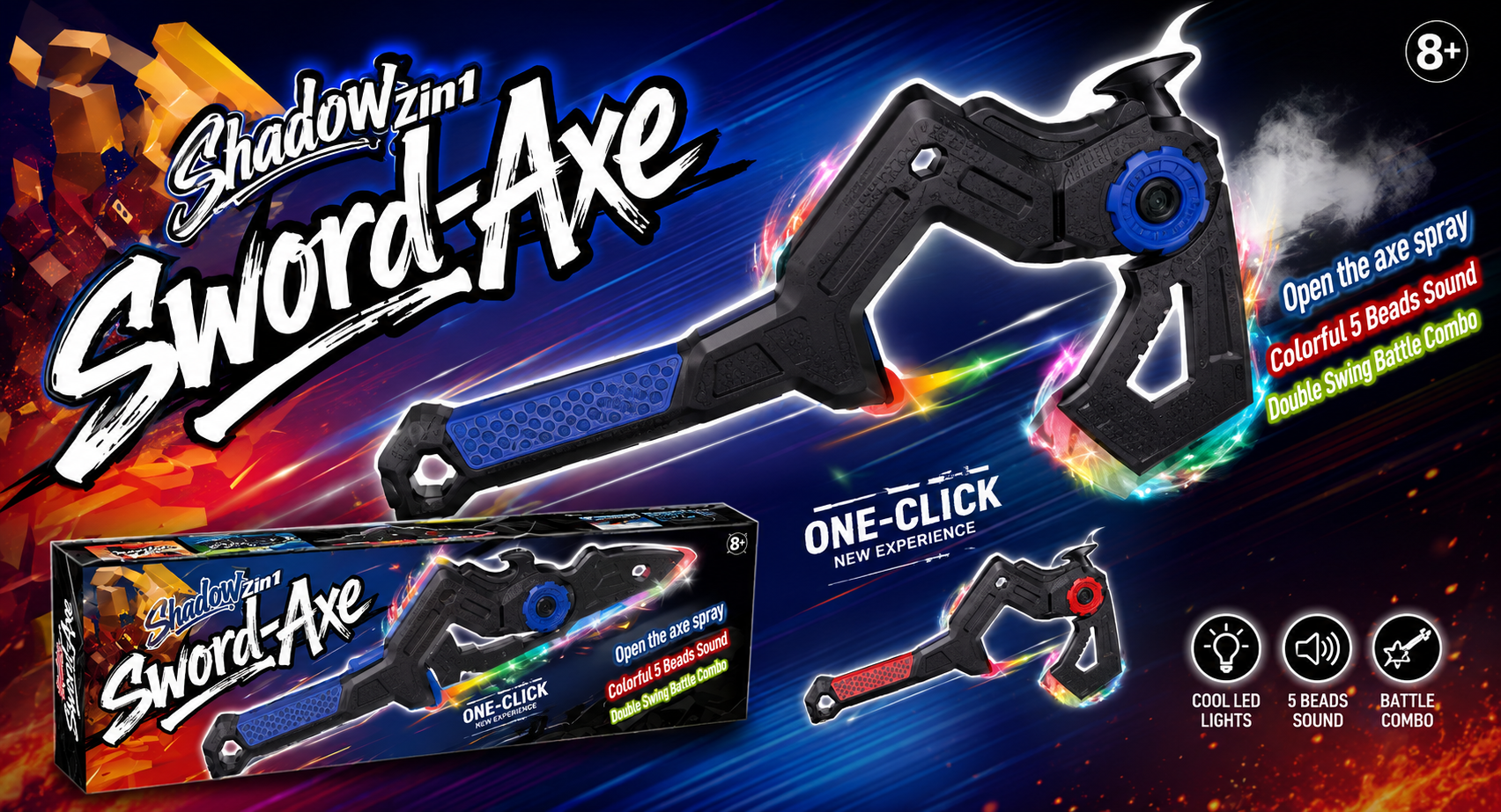 2-in-1 Shadow Sword-Axe toy