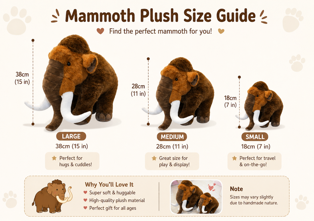Woolly Mammoth Plush Toy