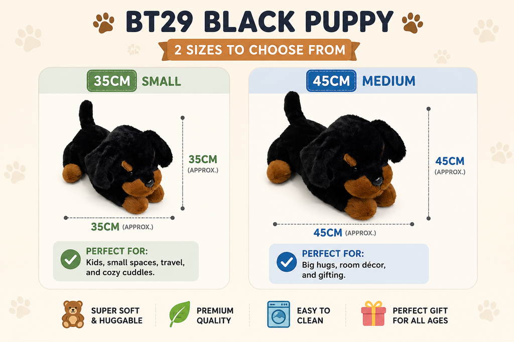 Rottweiler Puppy Dog-Stuffed Plush Toy