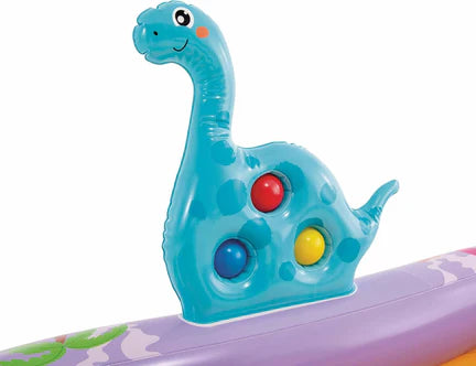 INTEX Dino Park Inflatable Water Play Center with Slide and Sprayer - 201 × 157 × 69 cm