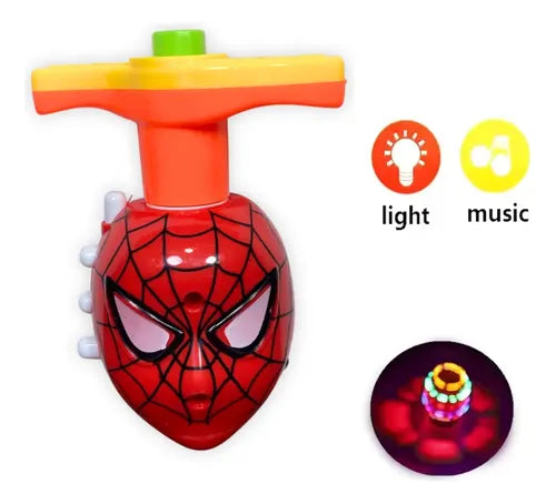 Flashing Musical Spinning Top 1 Pcs (Assorted Colors)