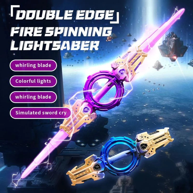 Kateixin Double-Edged Rotating Fire Spin Sword