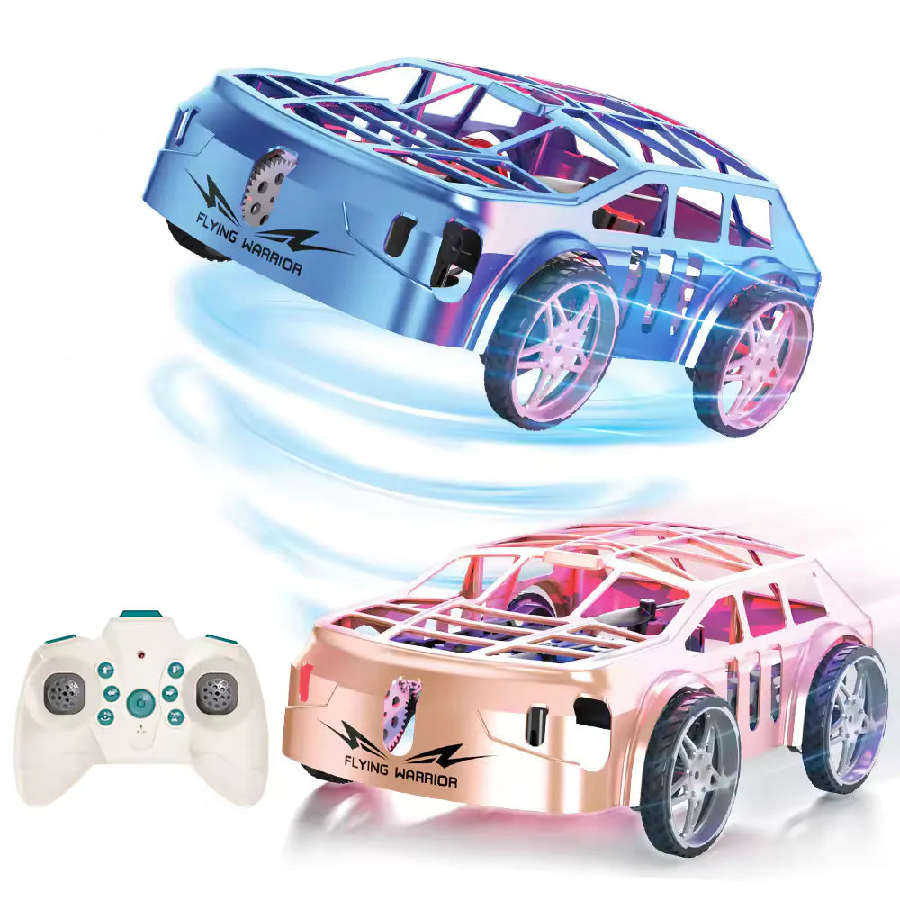 2-in-1 Flying RC Car Drone with LED Lights & Remote Control