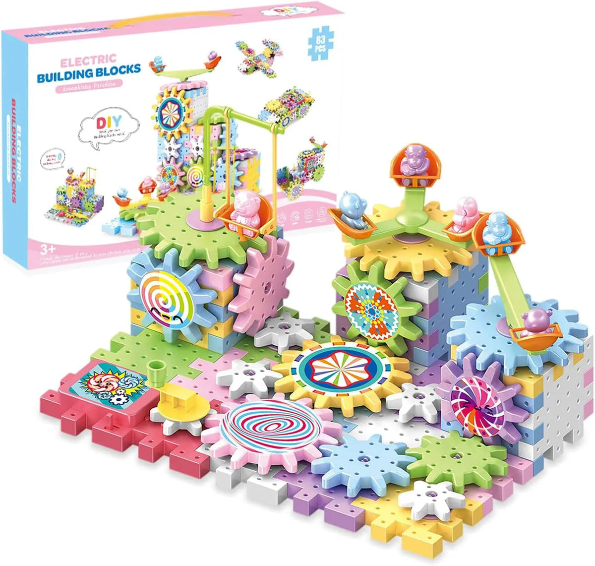 Electric Building Block Gear Toy