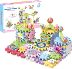 Electric Building Block Gear Toy