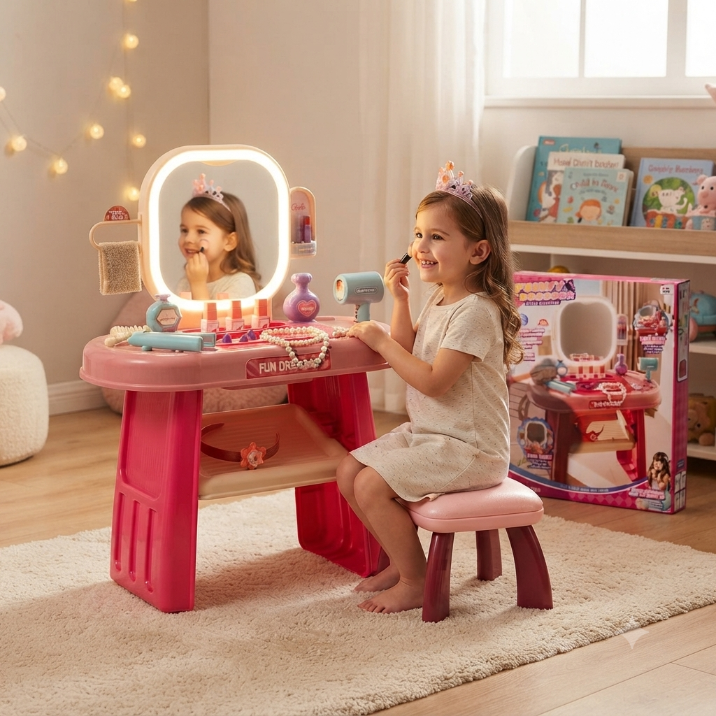 Kids Fun Dressing Table Vanity Play Set.