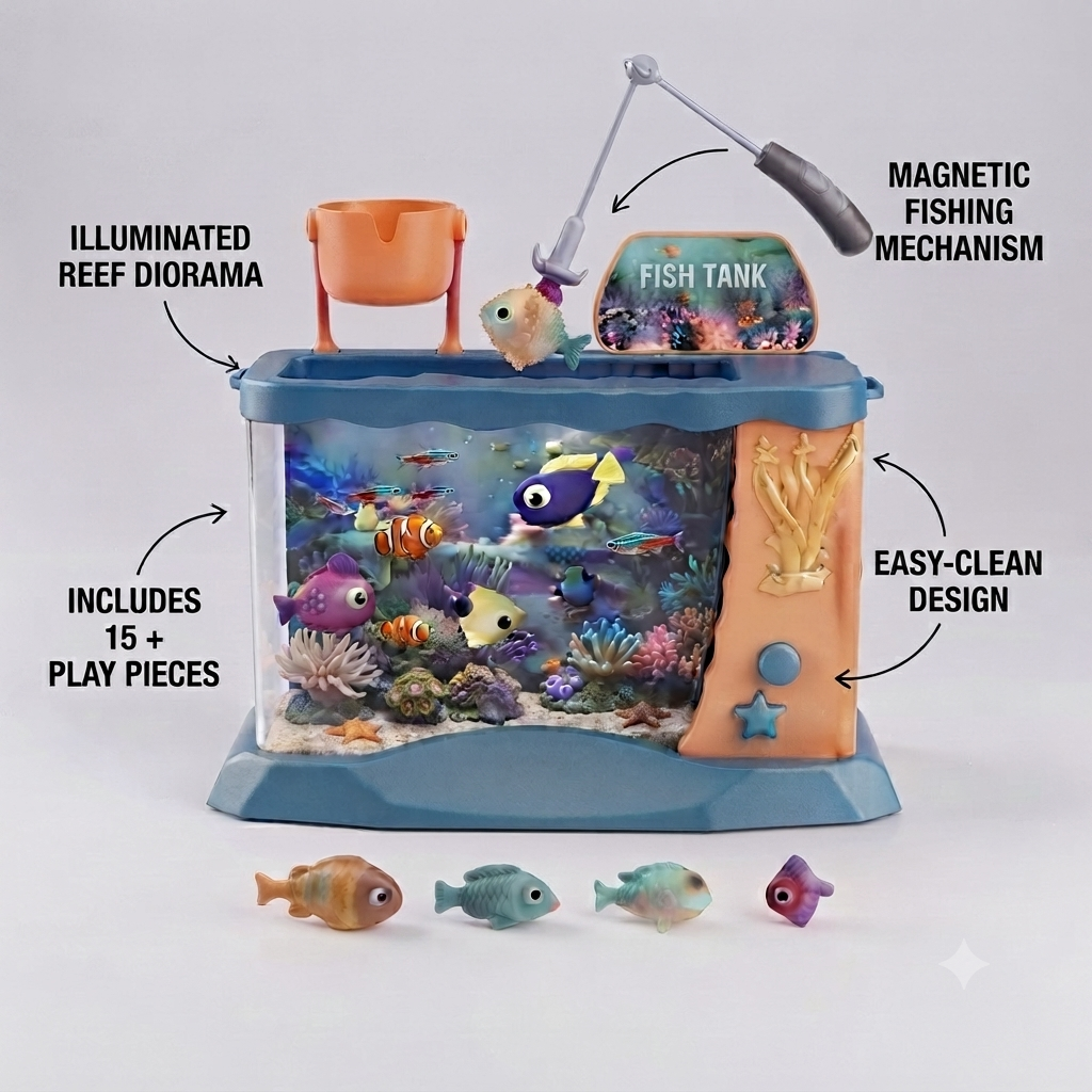 Electric Fish Tank Fishing Game
