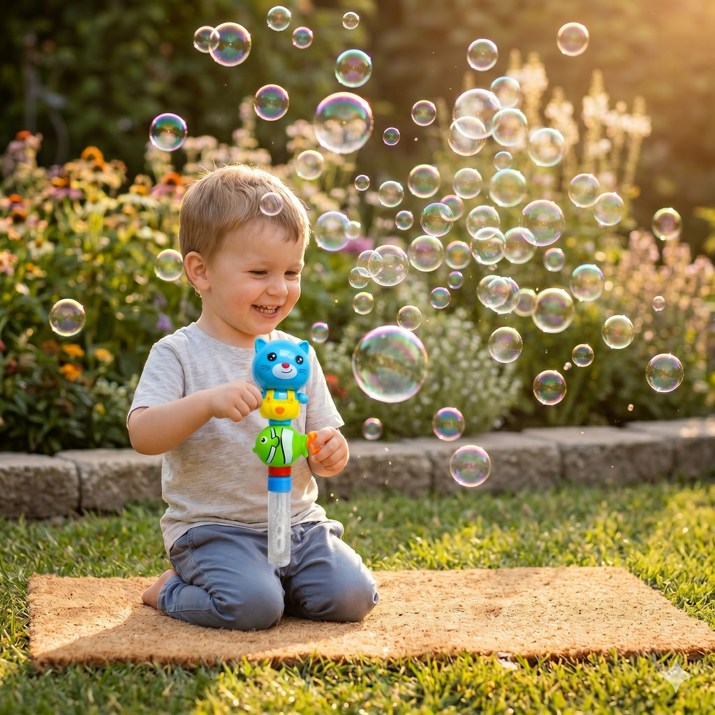 hand crank bubble blower