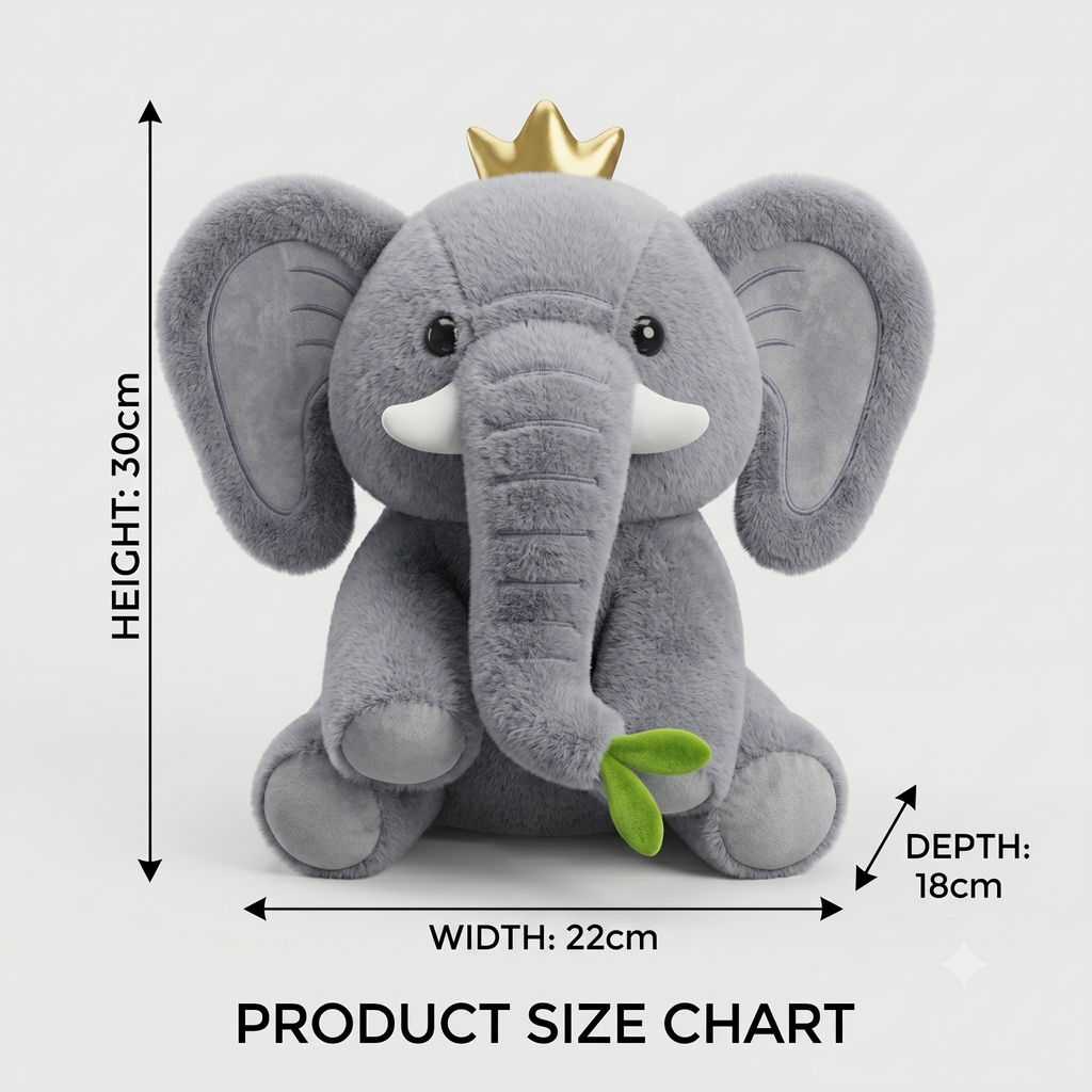 Female Elephant Doll Plush Toy