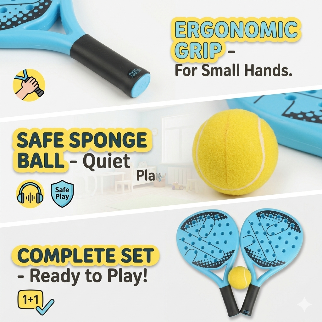 Padel Racket Pair Set for Kids