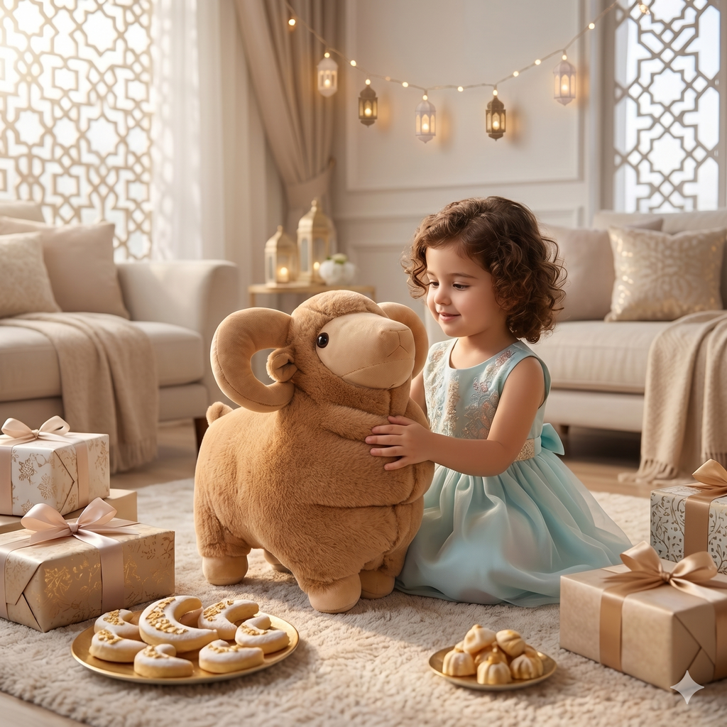 Cute Sheep Plush Toy - Large Size