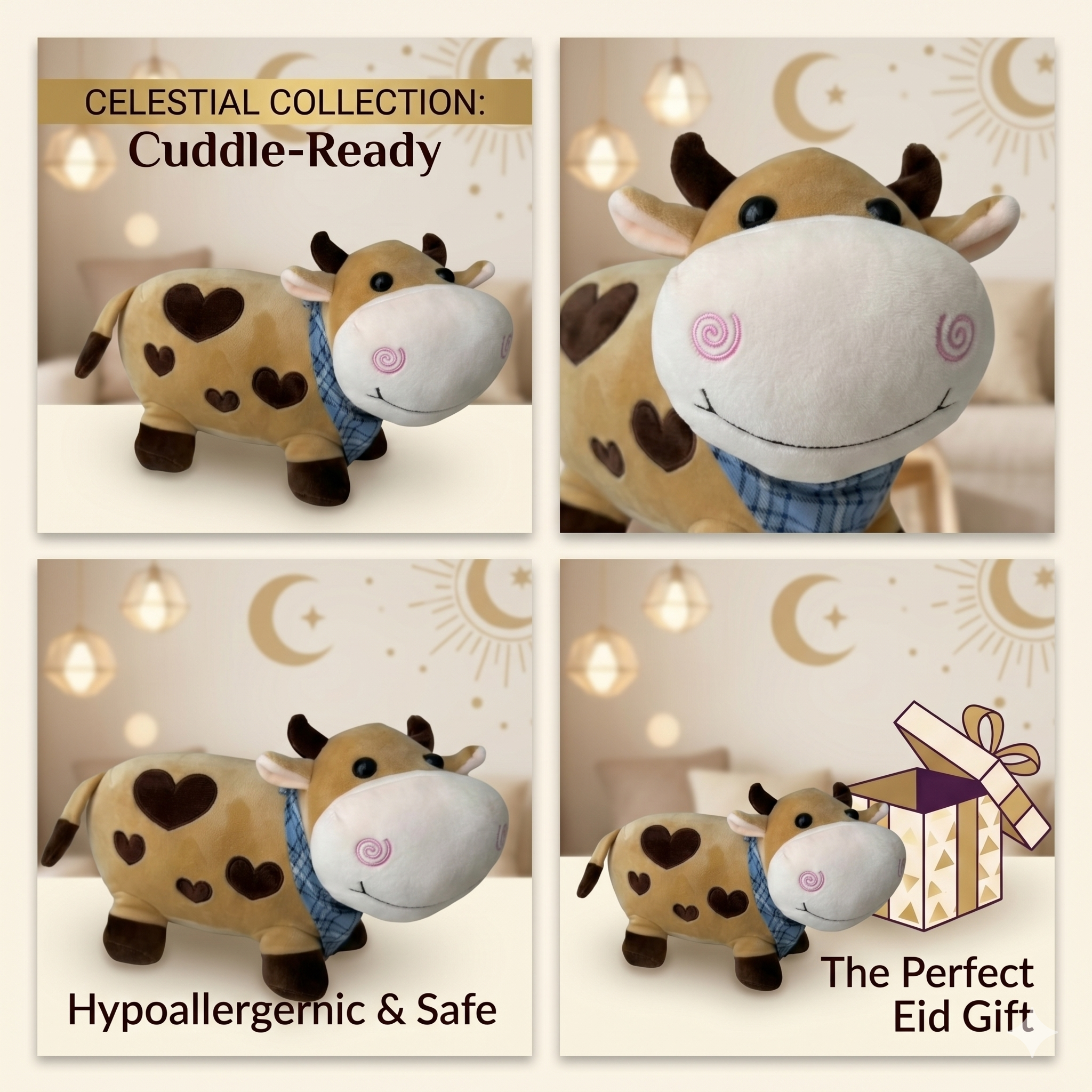 Cute Stuffed Cow Plush Toy