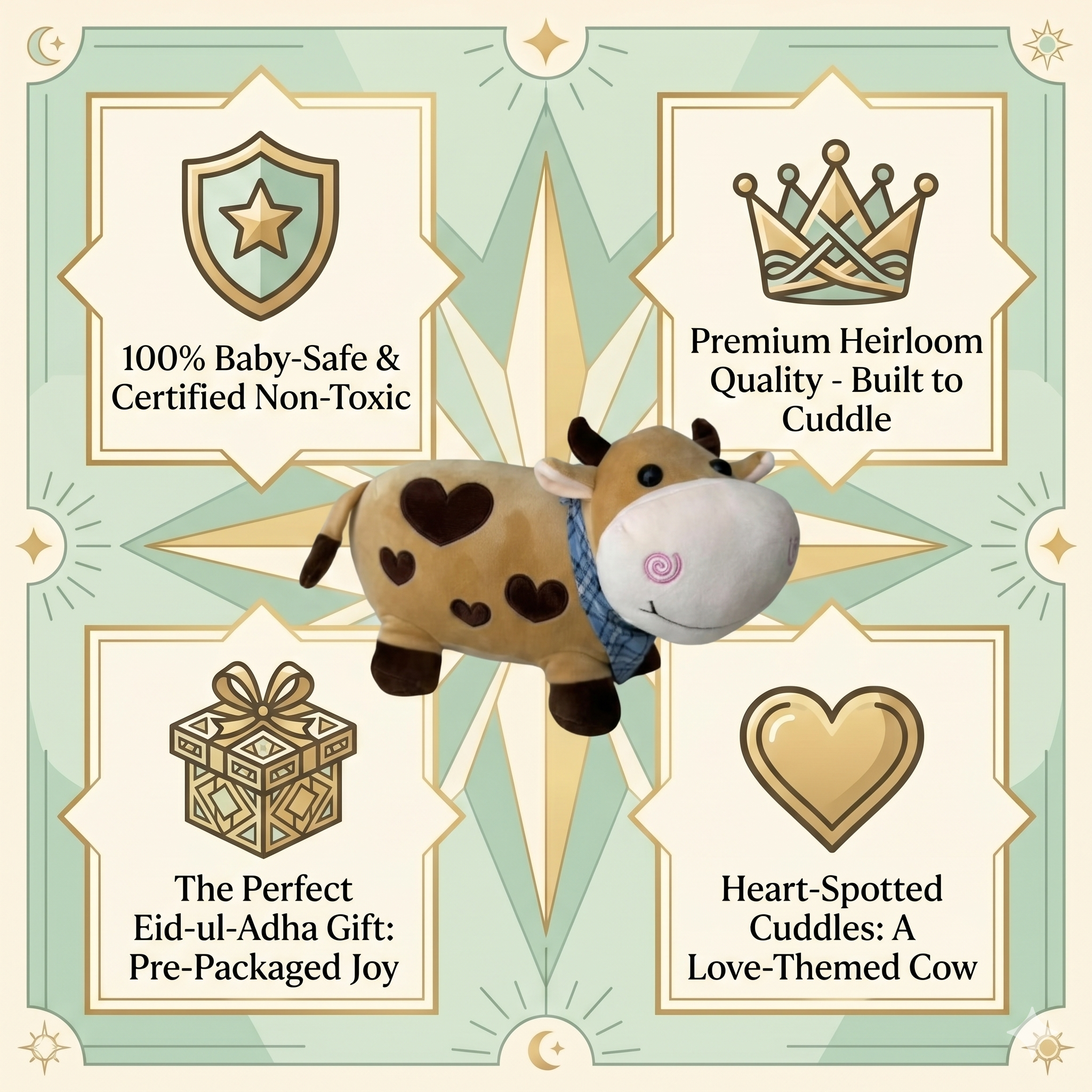 Cute Stuffed Cow Plush Toy
