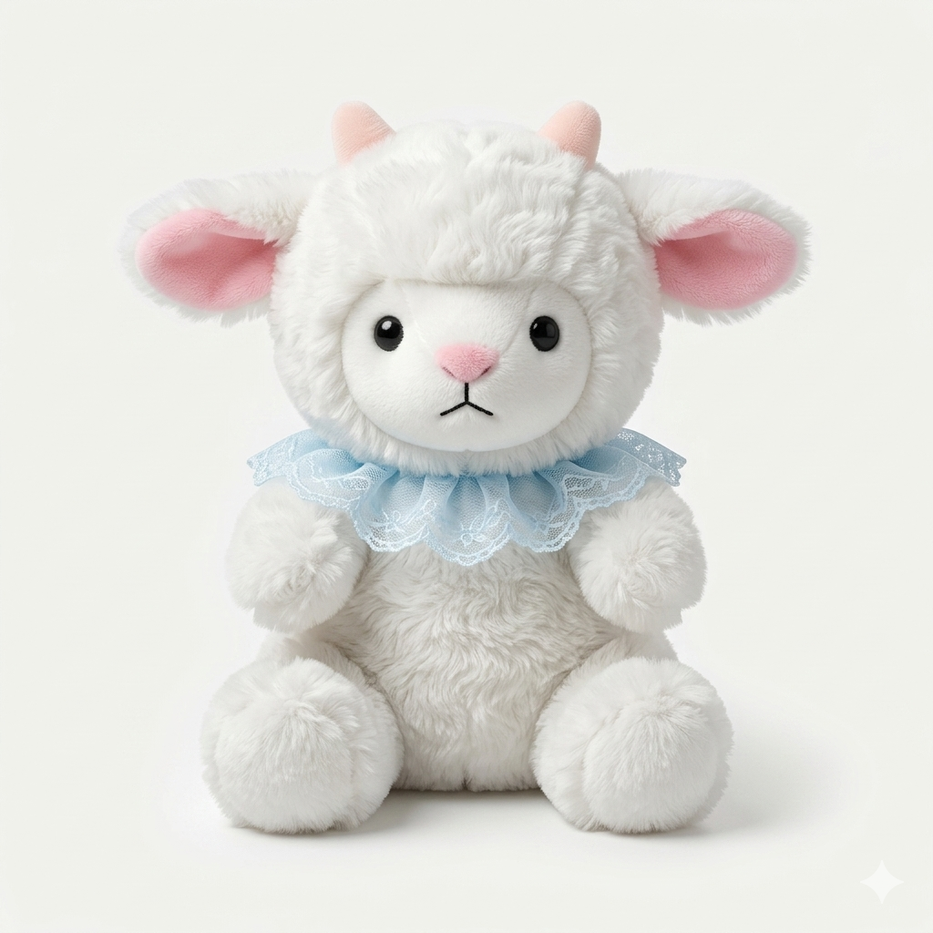 Cute Lamb Plush Toy - 25cm