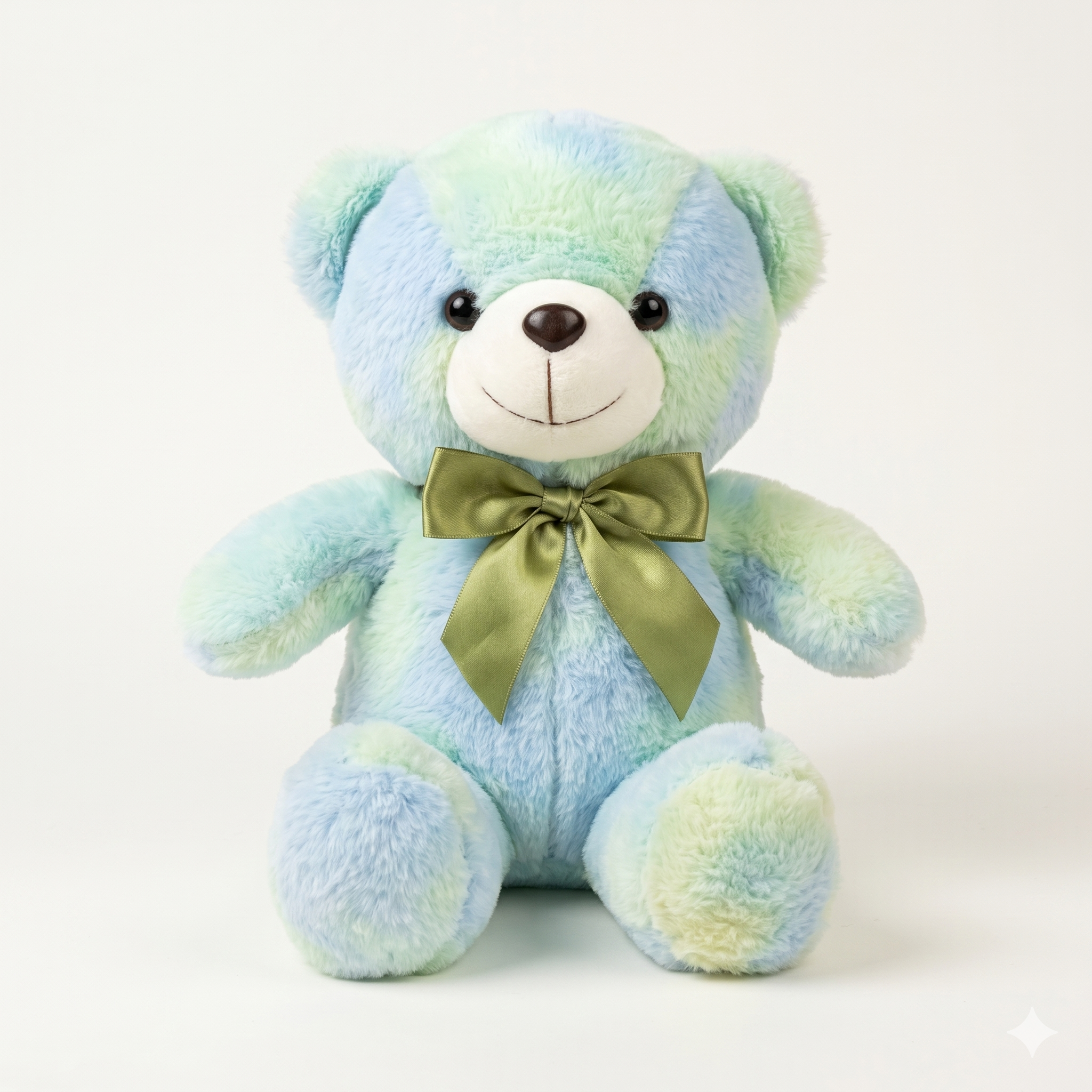 Pastel Rainbow Teddy Bear Plush Toy - Soft Stuffed Animal