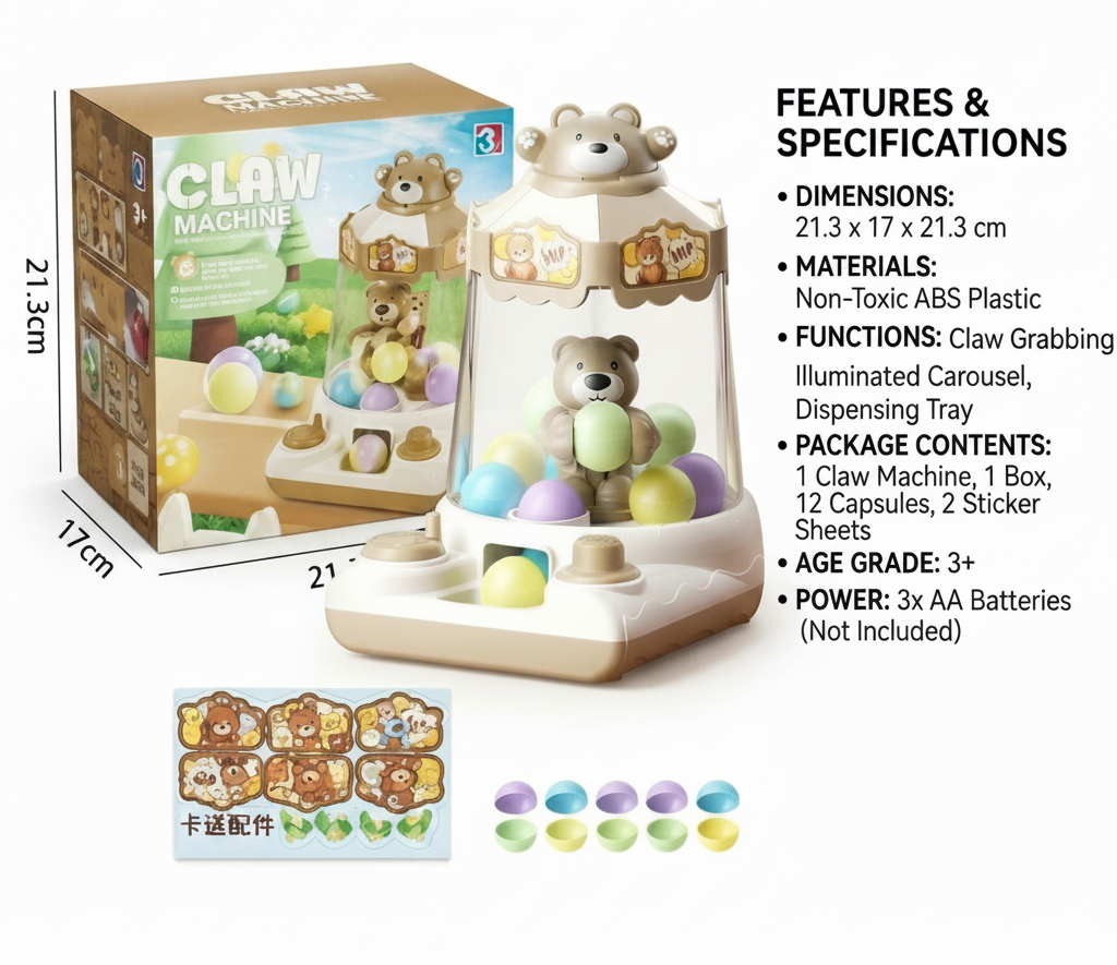 Bear Claw Machine Toy