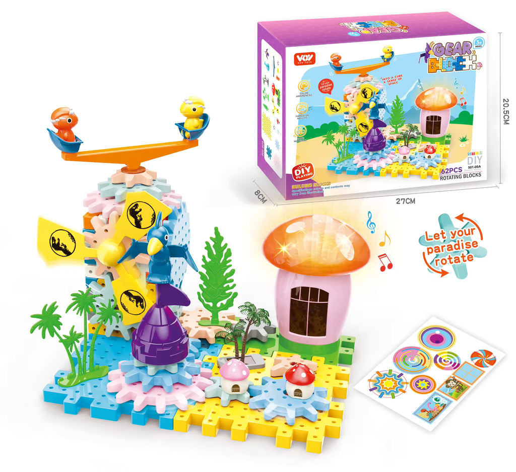 38-Piece Electric Gear Building Blocks Set
