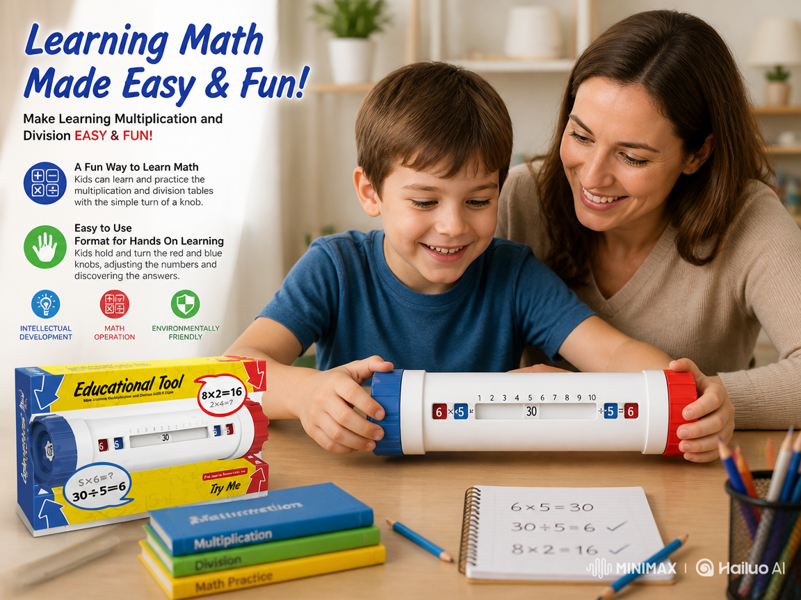 Division Table in Learning to Count for Children – Educational Toy