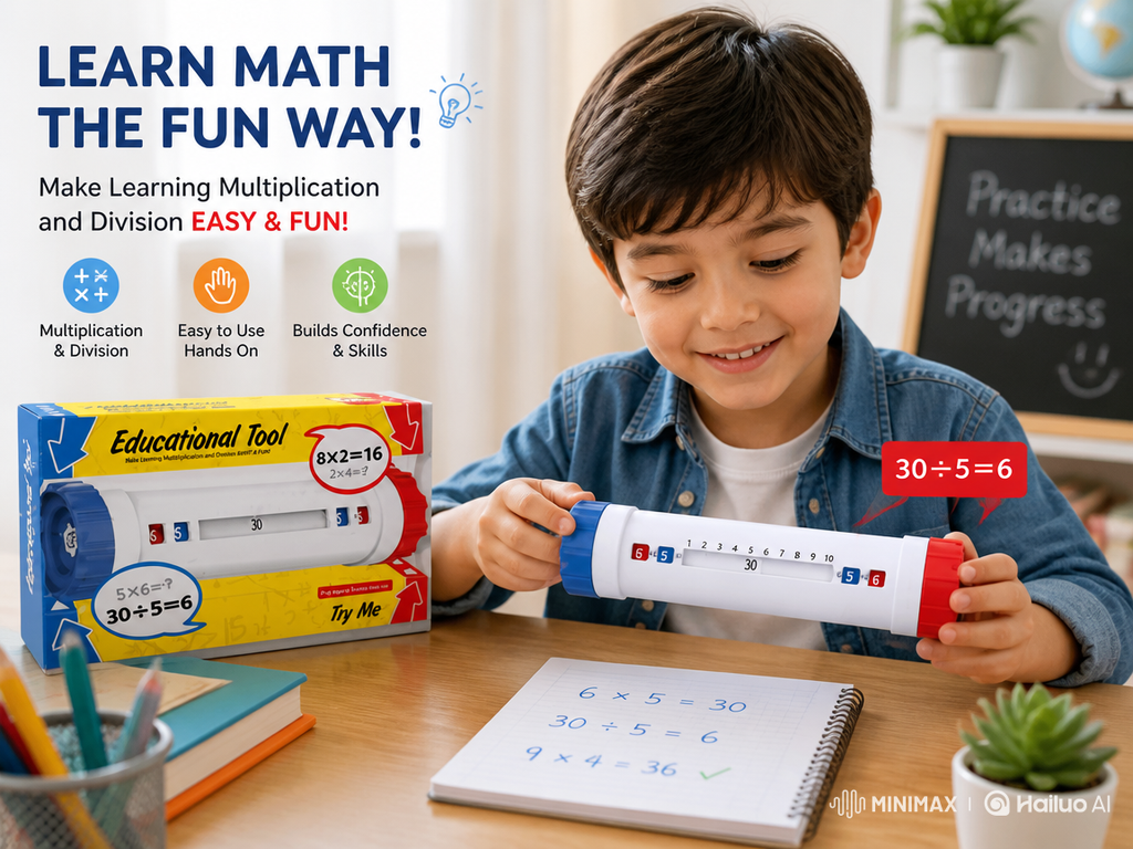Division Table in Learning to Count for Children – Educational Toy