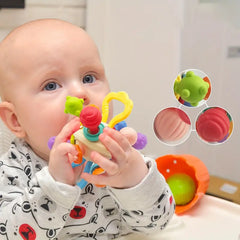 Huanger Teething and Sensory Rattle Toy