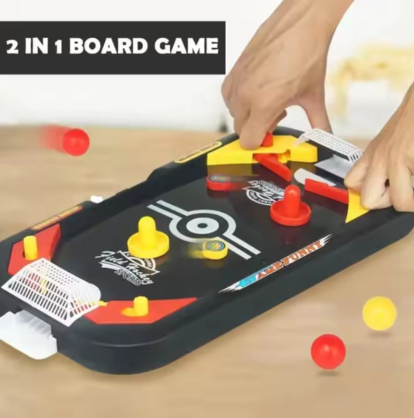 2-in-1 Football & Ice Hockey Board Game