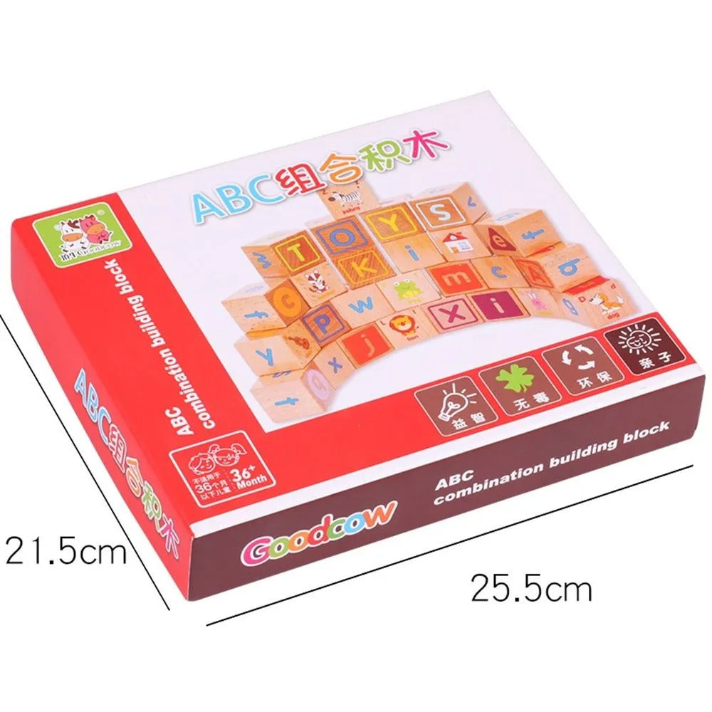 Alphabet Learning & Construction Block Set