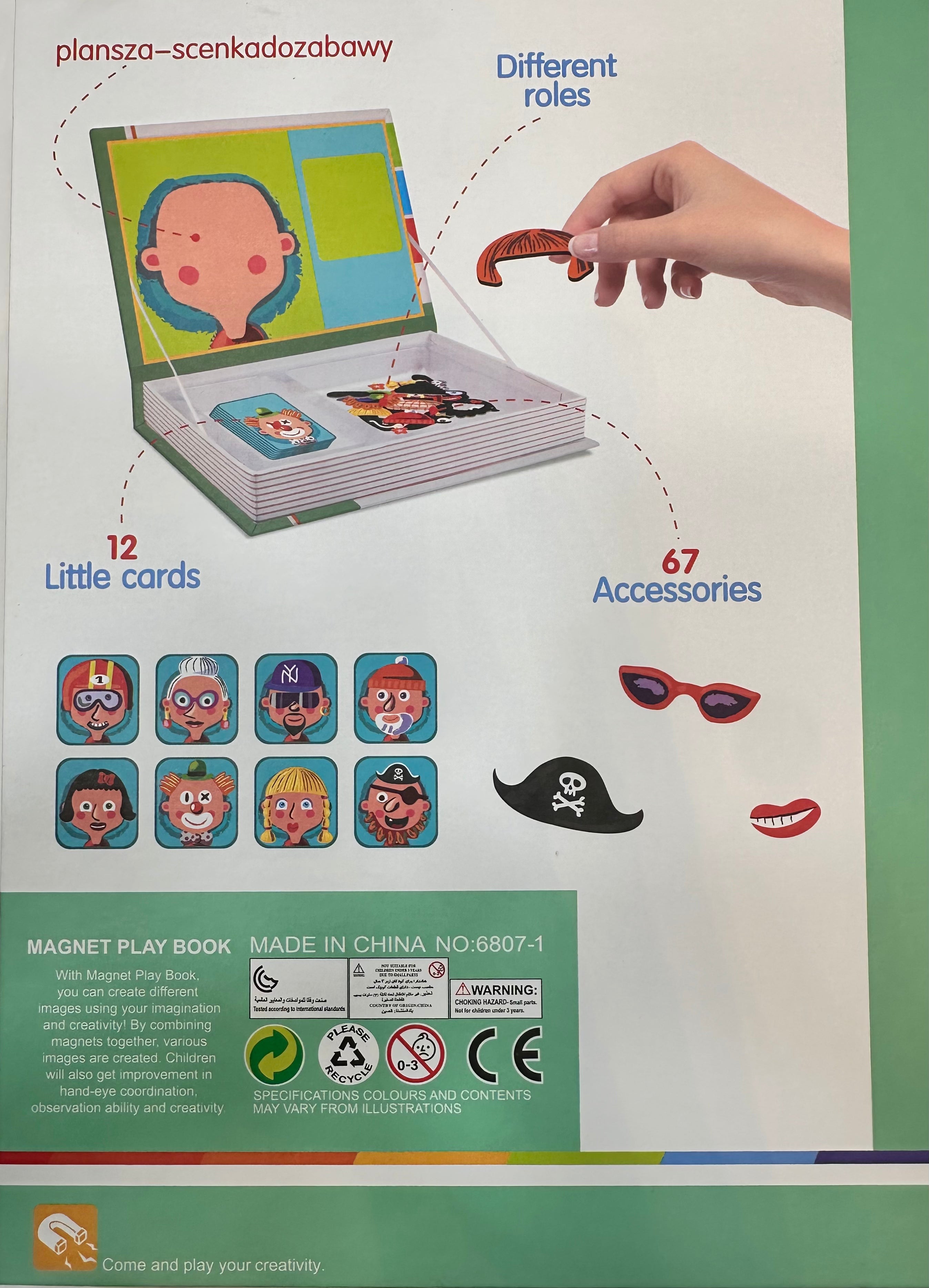 Face Changing Magnetic Board Puzzle - 67pcs - JustForKids