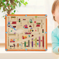 Wooden Magnetic Color Sorting Counter Board - JustForKids