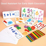 Mathematics Teaching Aids Wooden Card Game For Kids