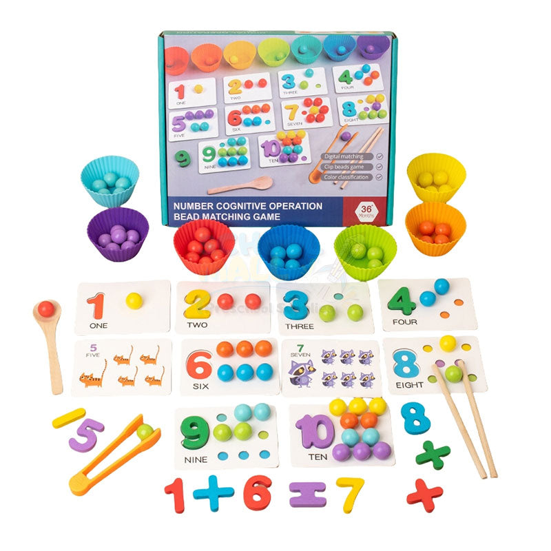 Number Cognitive Operation Bead Matching Game - JustForKids