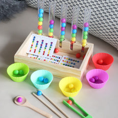 Rainbow beads clip clip music