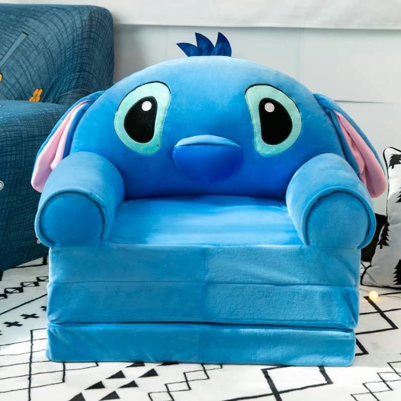Cartoon Foldable Kids Sofa Chair – Soft 3-Layer Plush