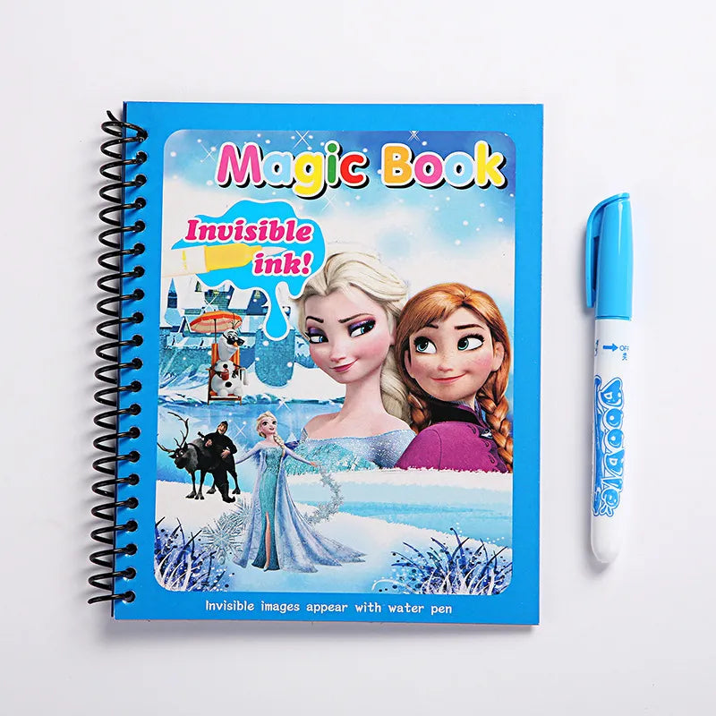 MAGIC BOOK WITH INVISIBLE INK WATER PEN - JustForKids