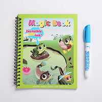 MAGIC BOOK WITH INVISIBLE INK WATER PEN - JustForKids