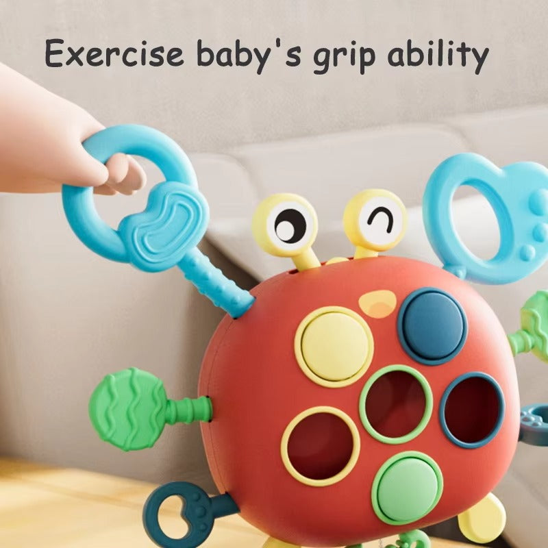 ladybug-shaped pull string rattle