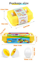 Matching Eggs Color Recognition and Shape - JustForKids