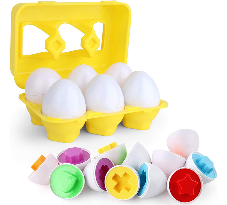 Matching Eggs Color Recognition and Shape - JustForKids